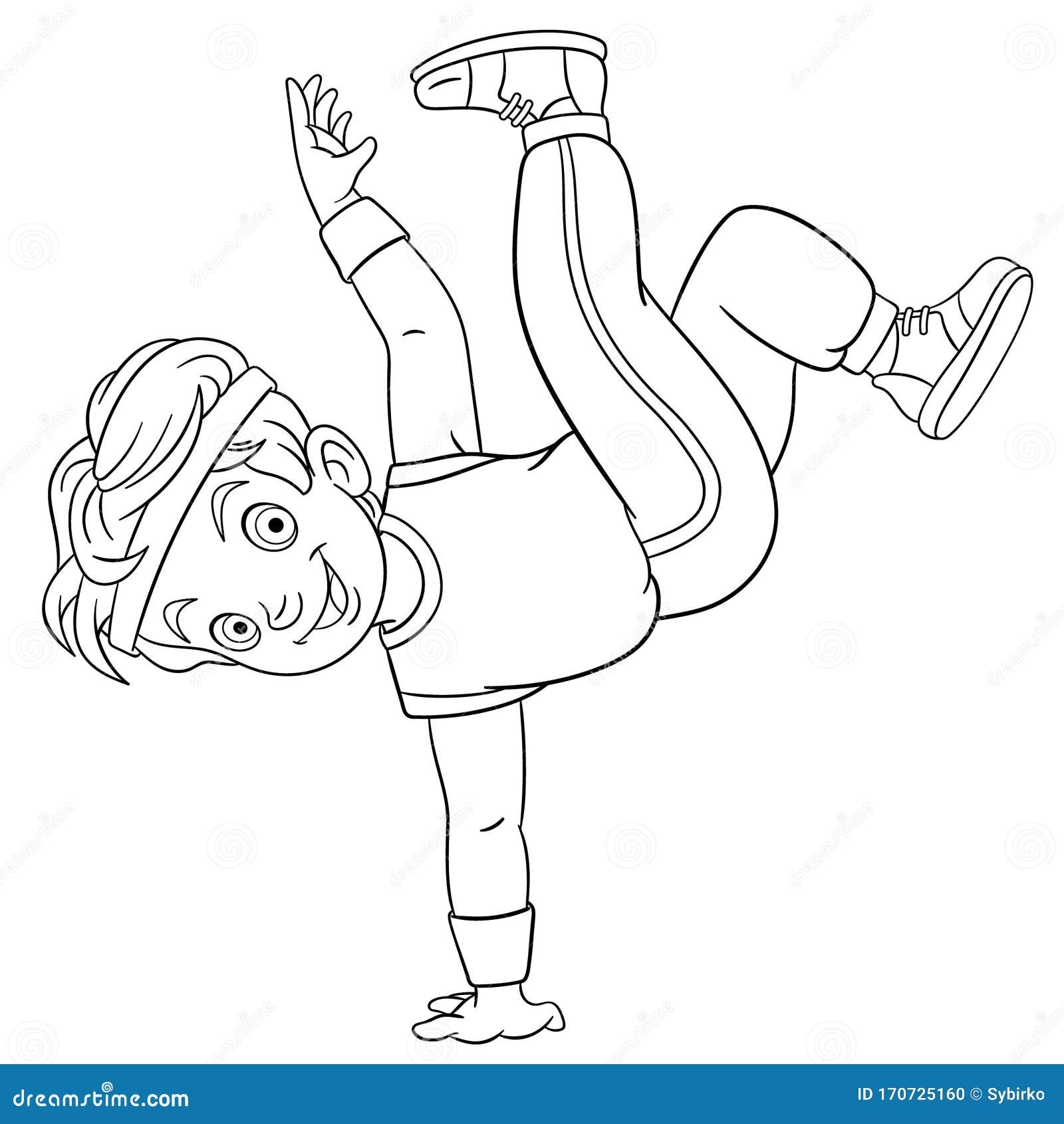Coloring page with b