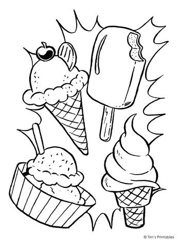 Ice cream coloring page â tims printables summer coloring pages ice cream coloring pages free coloring pages