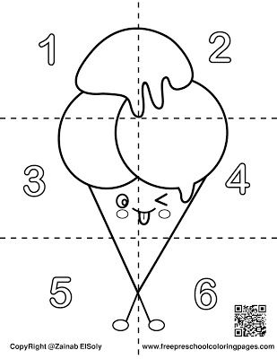 Set of cute food square puzzle