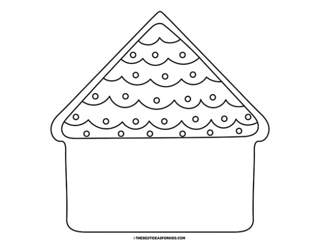 Gingerbread house coloring pages free printables