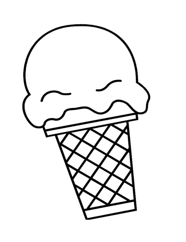 Free printable ice cream coloring pages for kids