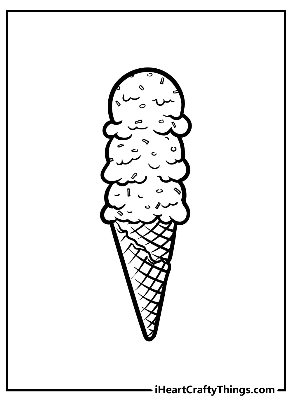 Ice cream coloring pages free printables