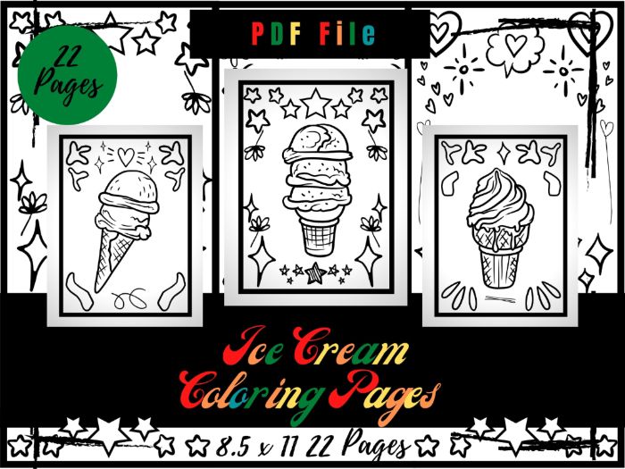 Ice cream colouring pages for kids frozen dessert colouring sheets pdf teaching resources