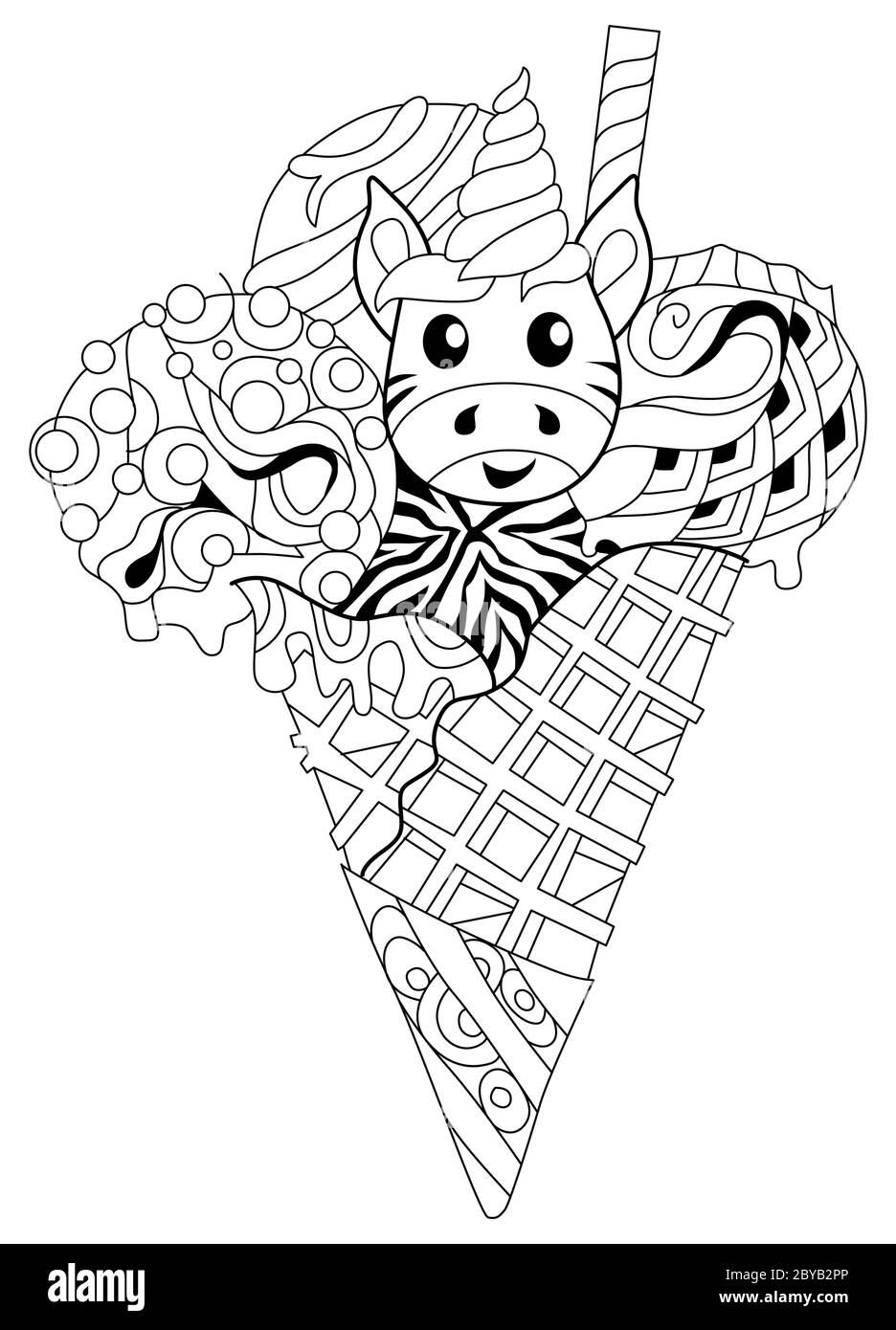 Coloring unicorn hi