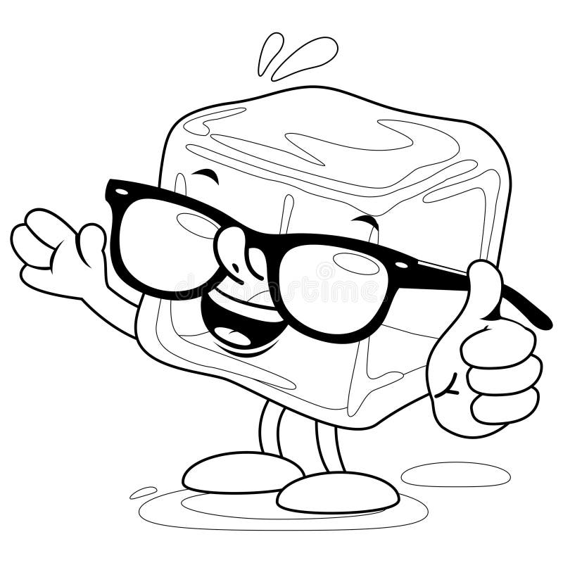 Ice cube coloring stock illustrations â ice cube coloring stock illustrations vectors clipart