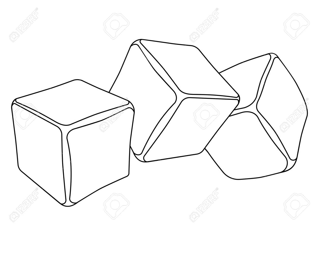 Ice ice cubes for drinks