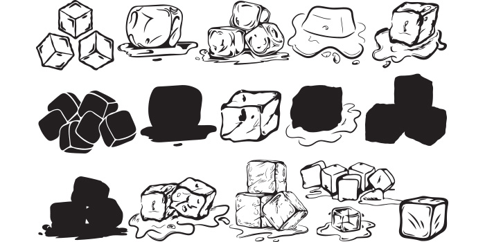 Ice cube svg vector design