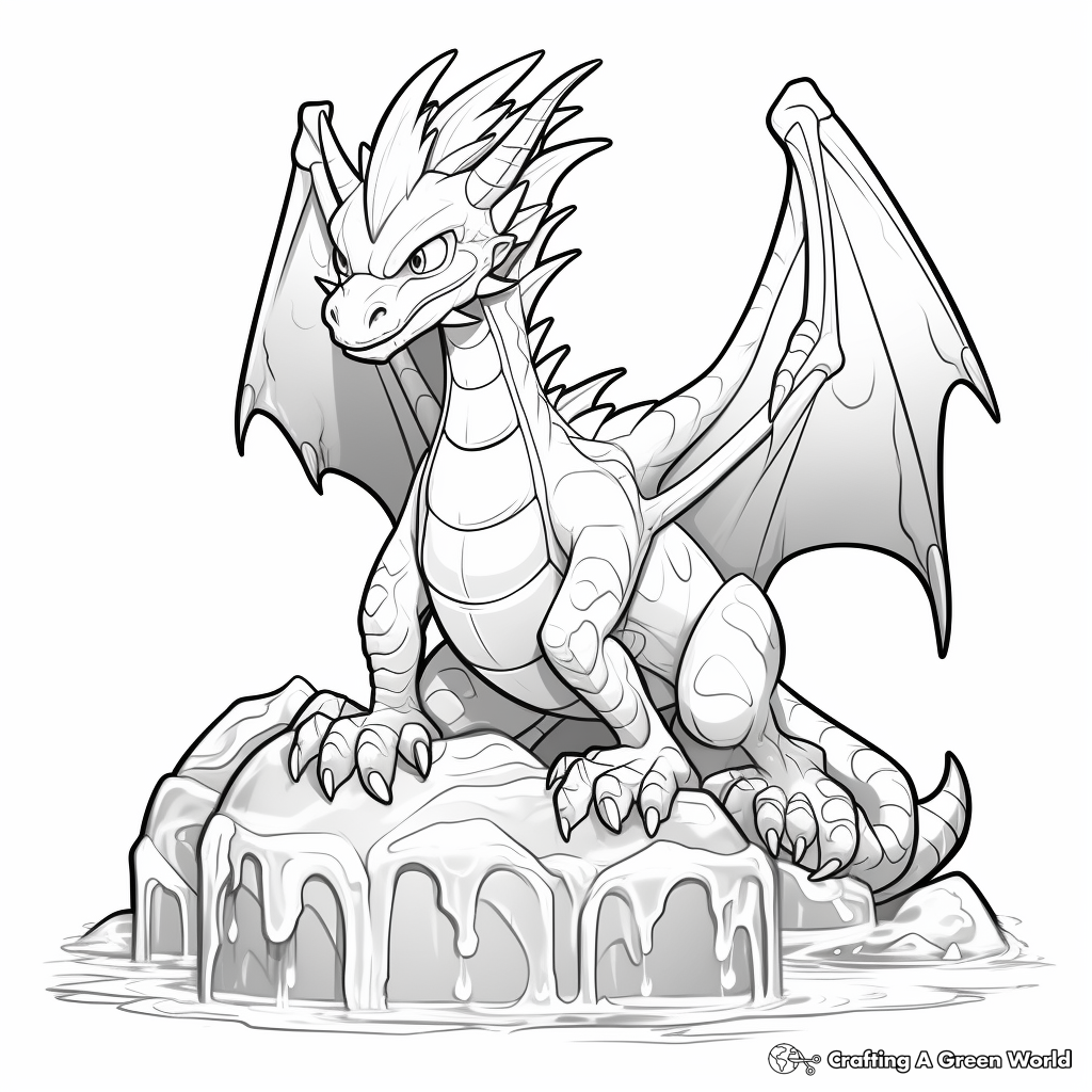 Dragon coloring pages for adults