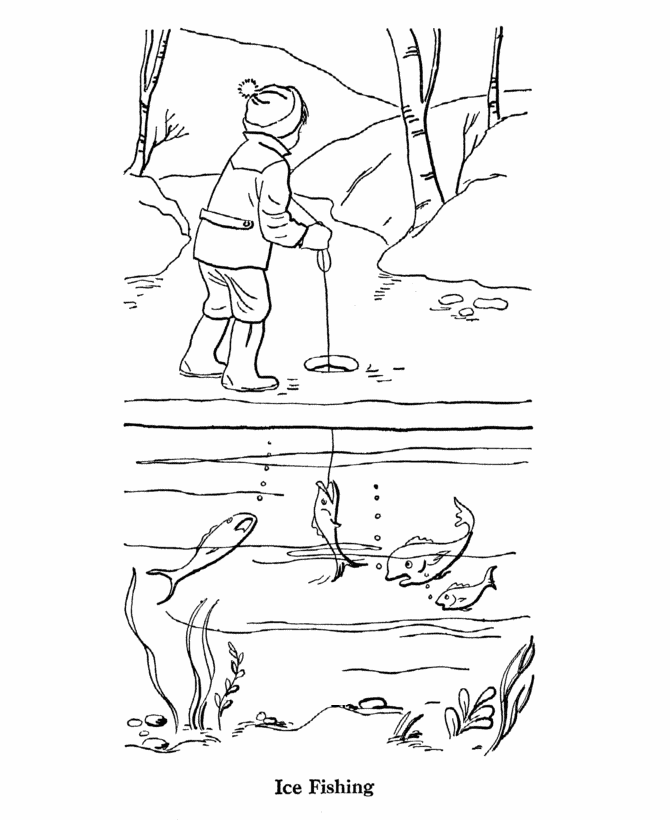 Bluebonkers printable winter coloring sheets