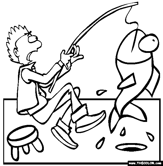 Ice fishing coloring page free ice fishing online coloring