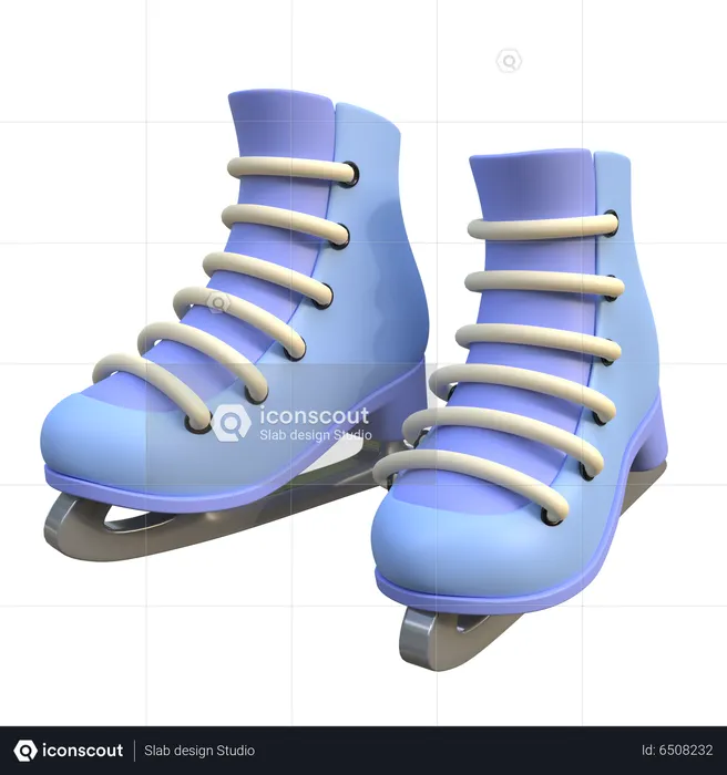 Ice skates d icon download in png obj or blend format