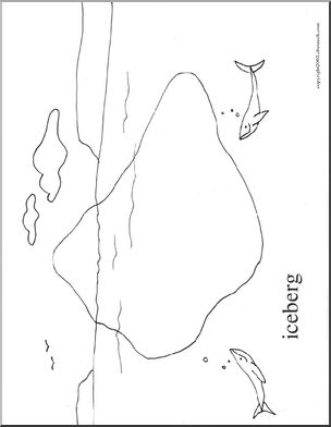 Coloring page landforms