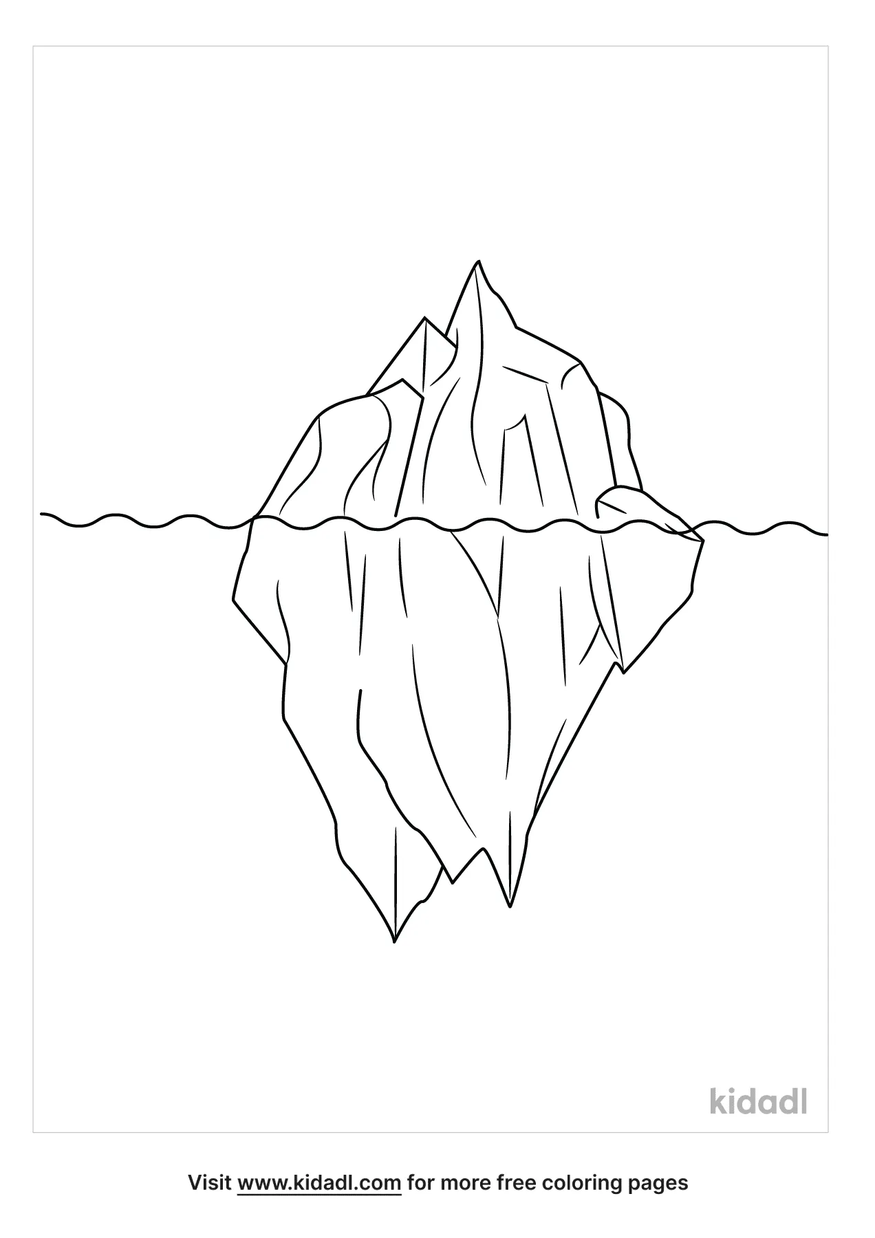 Free iceberg coloring page coloring page printables