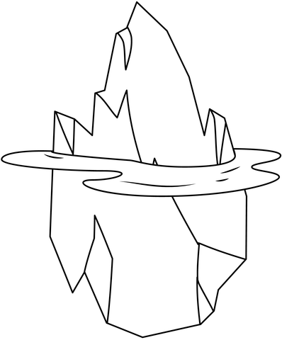 Iceberg coloring page free printable coloring pages