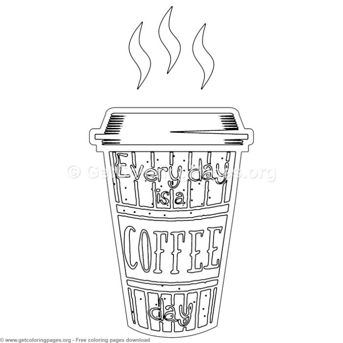 Coffee quotes â every day is a coffee day coloring pages â getcoloringpagesorg coloring coloringbook coloringpagesâ coloring pages color free coloring pages