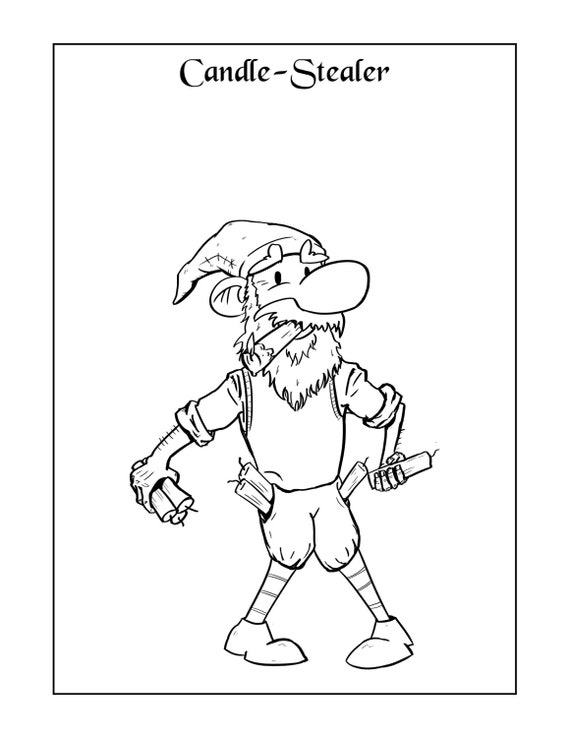 The yule lads coloring pages