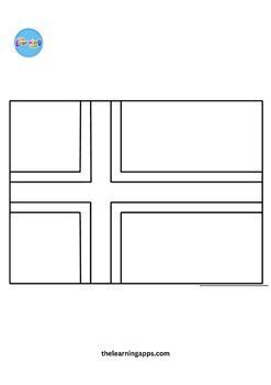 Flag of iceland printable coloring pages for kids my coloring pages online