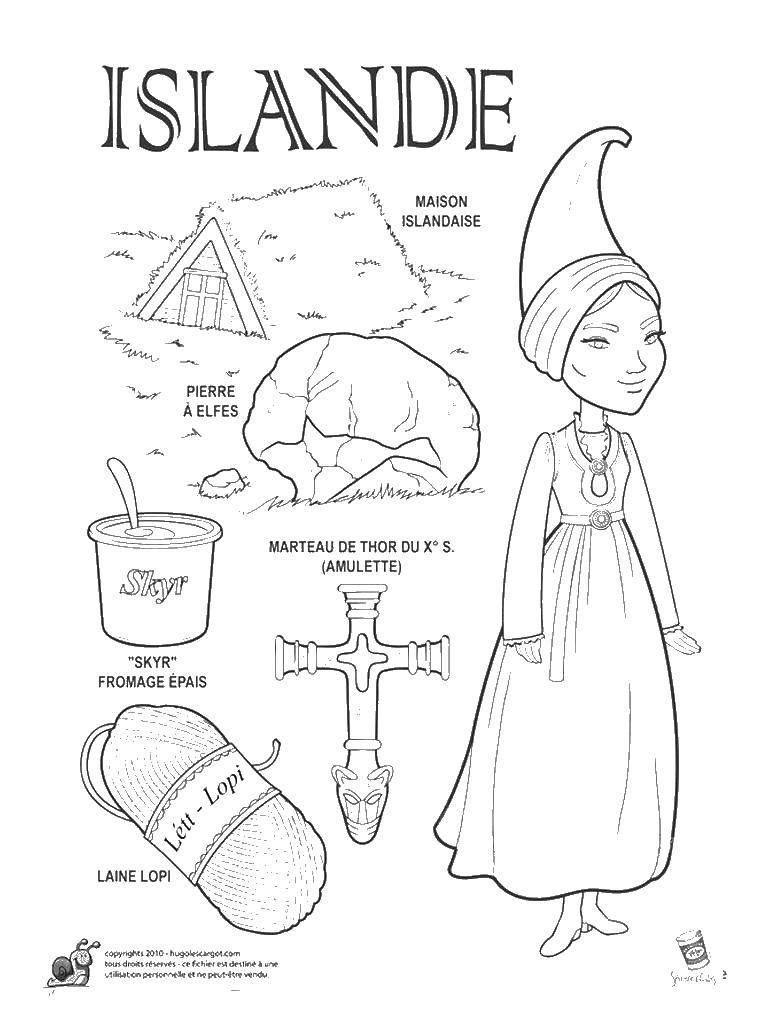 Online coloring pages the coloring iceland peoples of the world