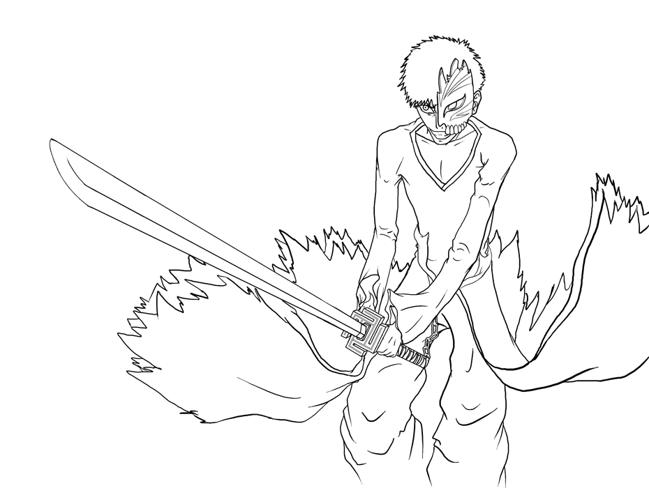 Ichigo coloring pages printable for free download