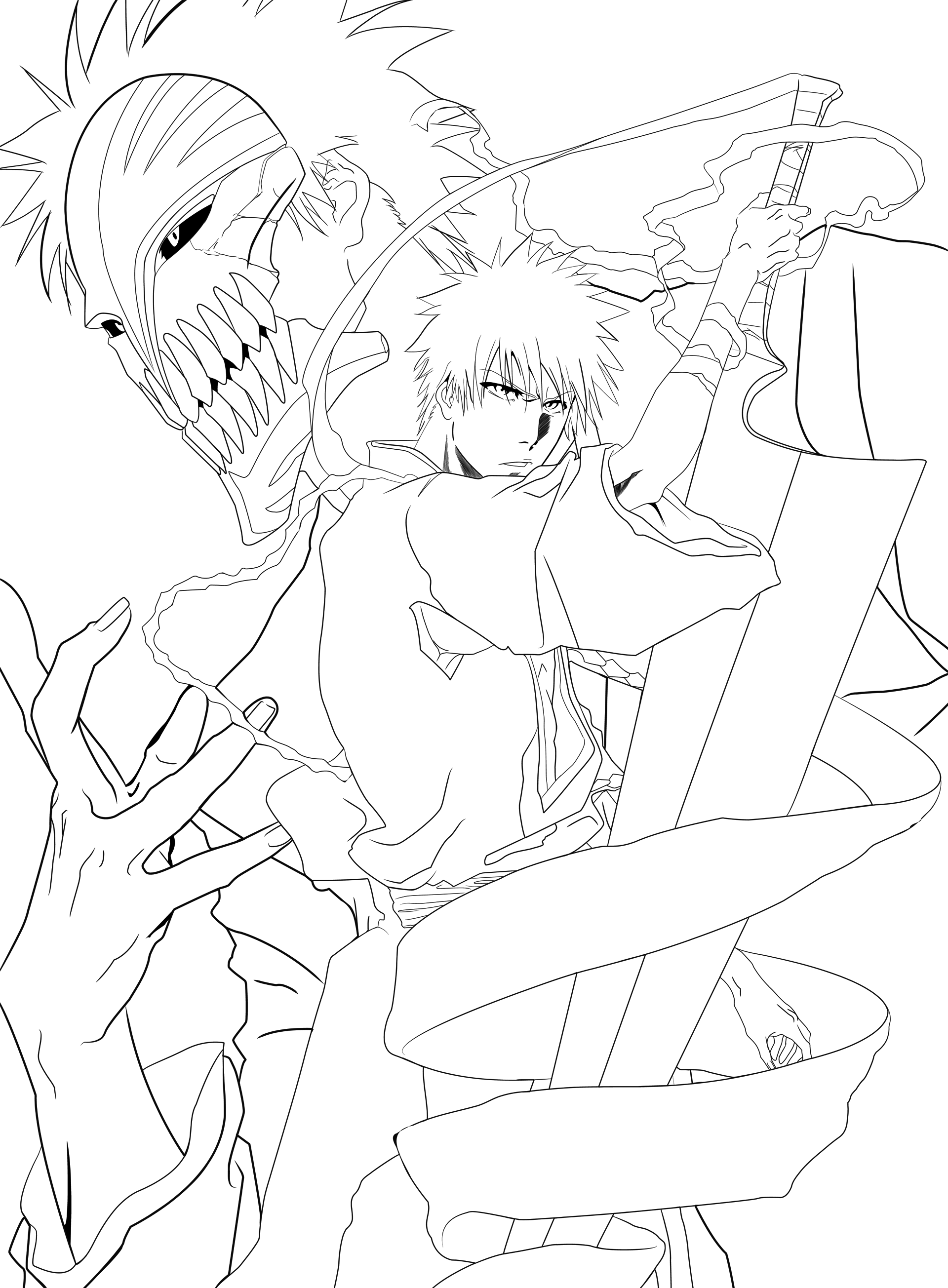 Bleach coloring pages