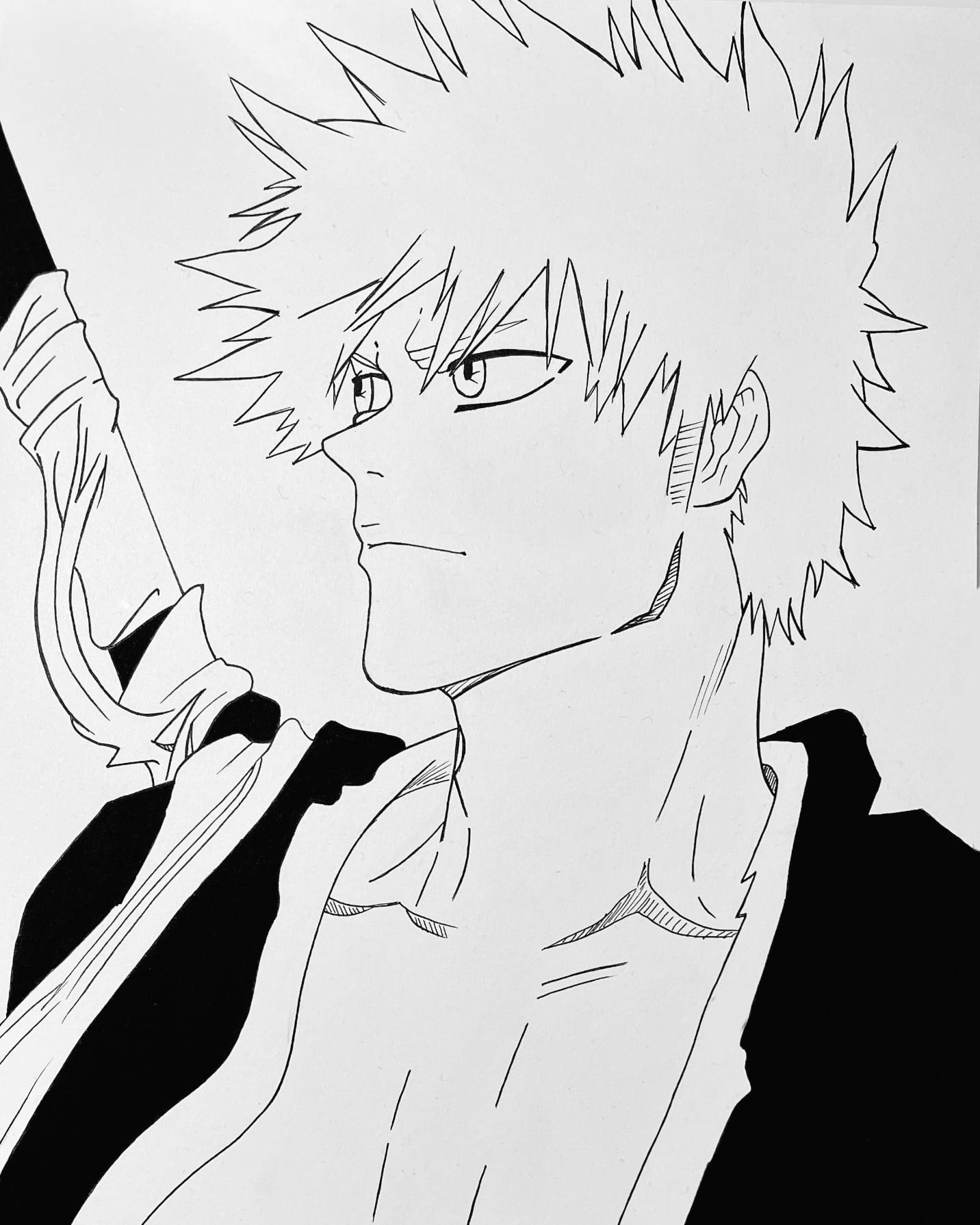 I drawing ichigo kurosaki rbleach