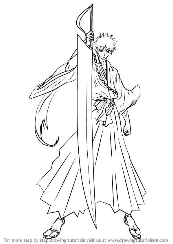 How to draw ichigo kurosaki from bleach