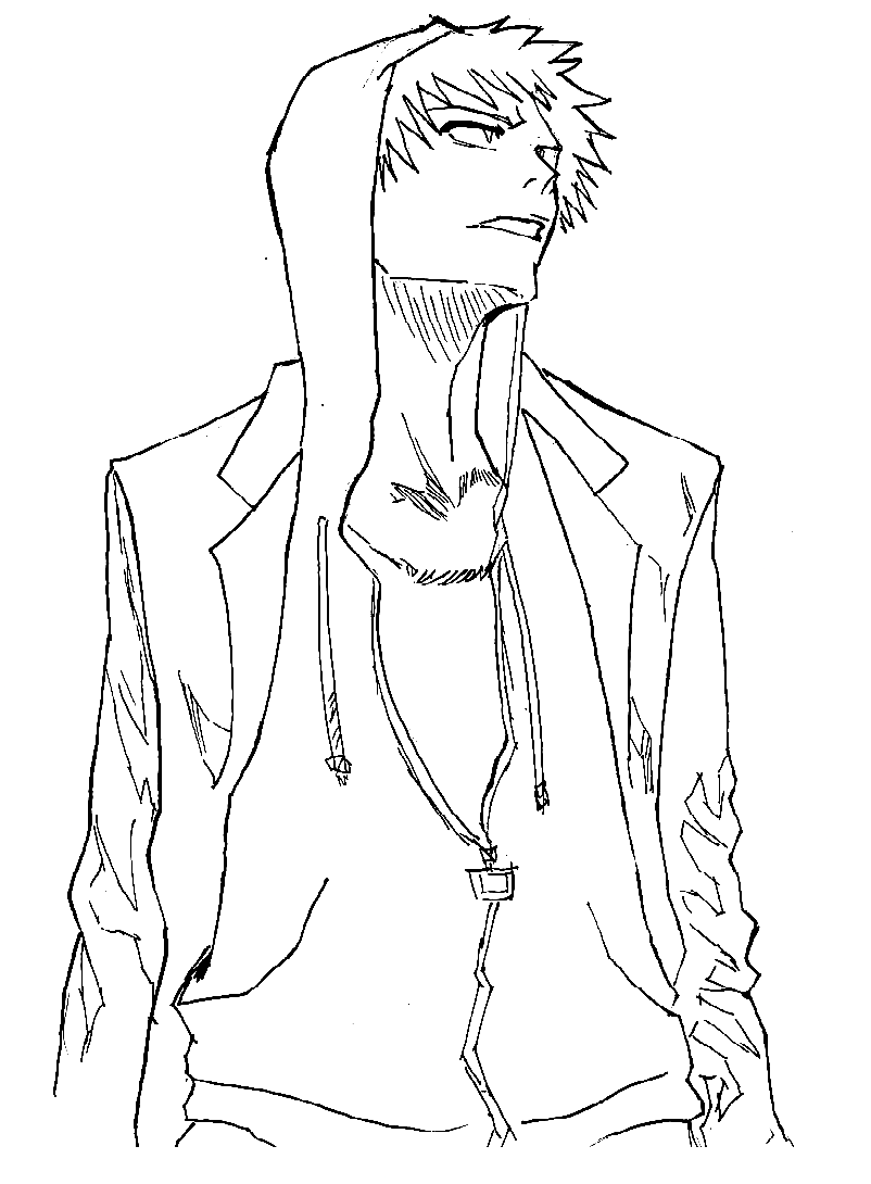 Ichigo coloring pages printable for free download