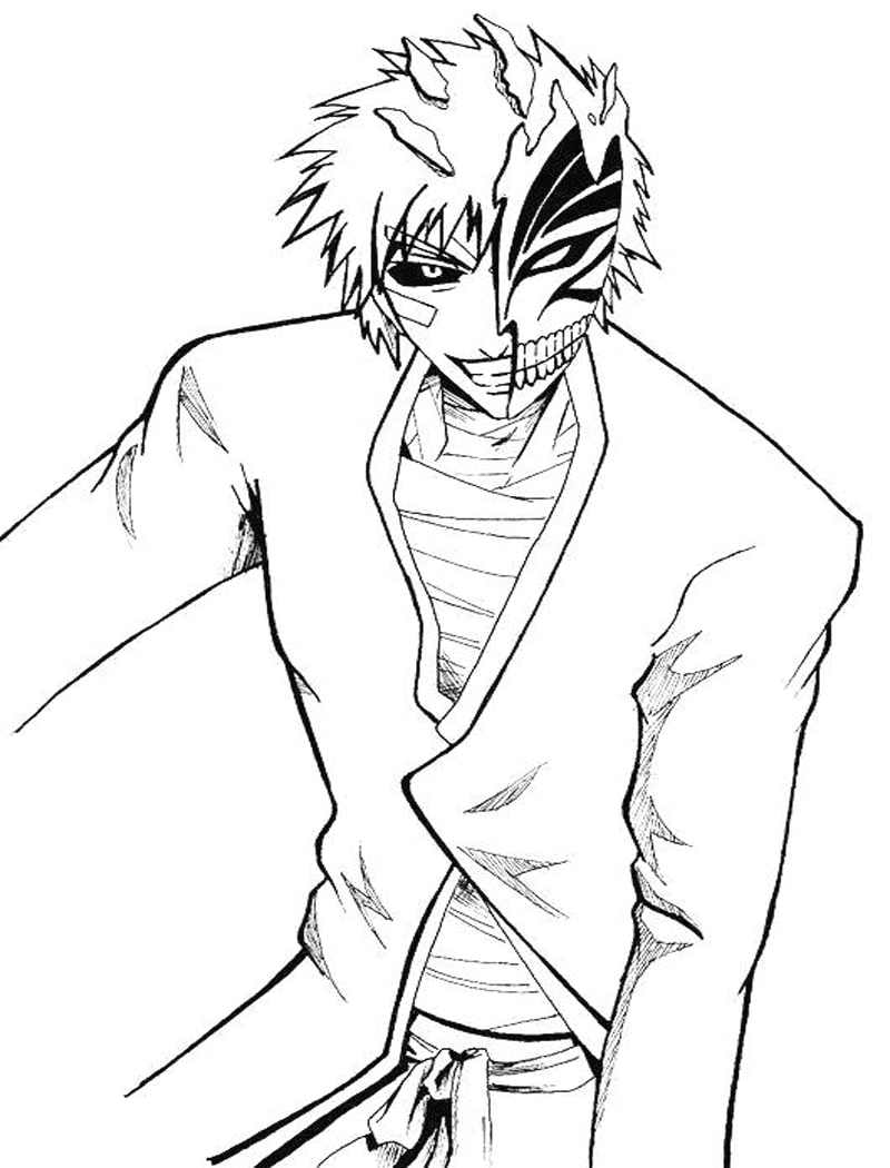 Ichigo coloring pages printable for free download