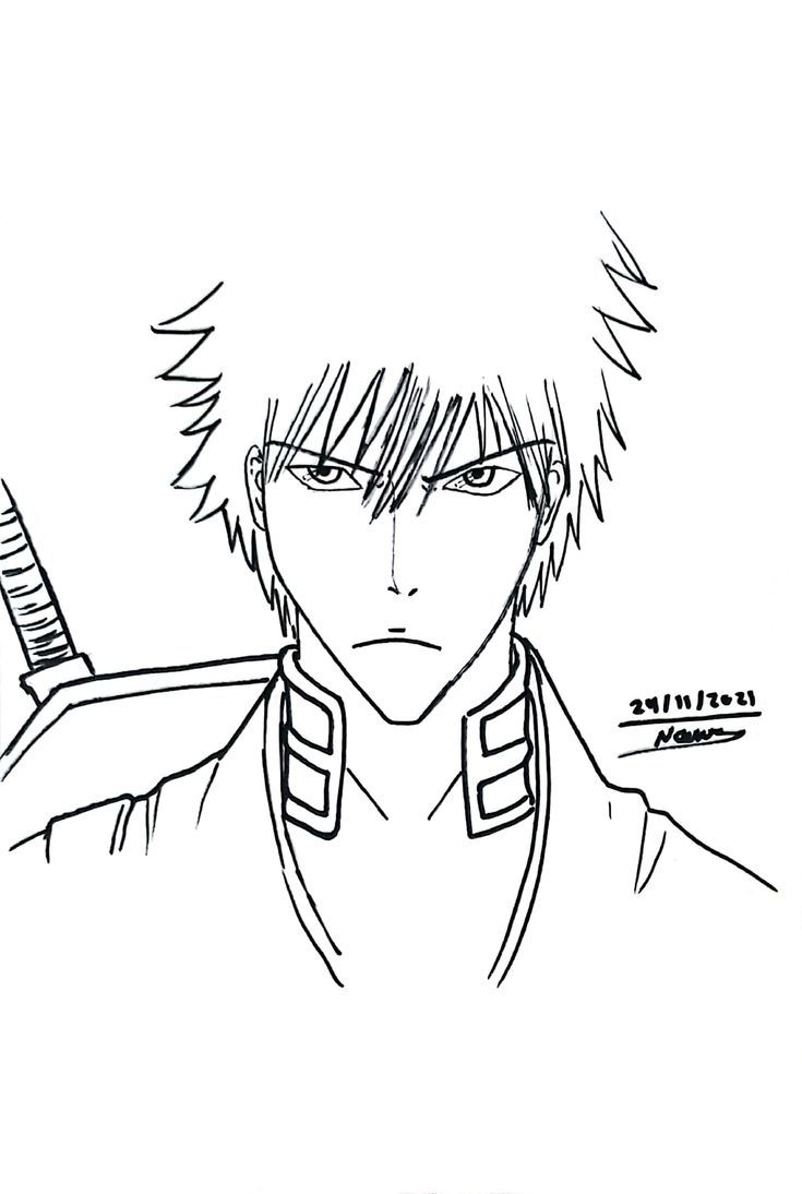 Ichigo ausmalbilder ausmalen malvorlagen