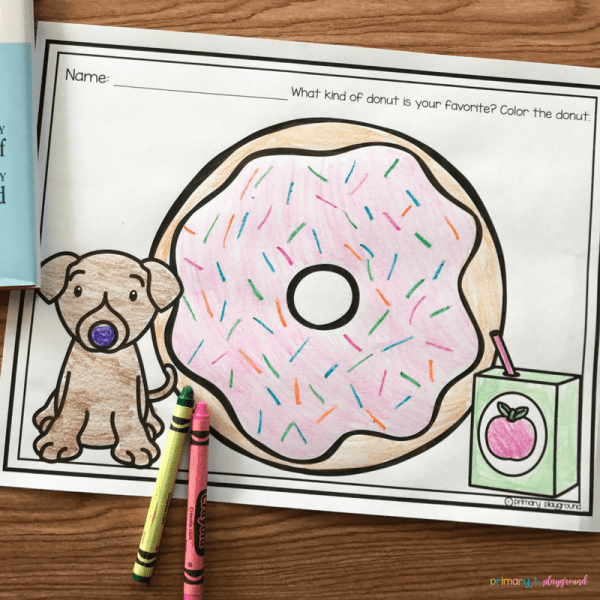 Literacy snack idea donuts free printable