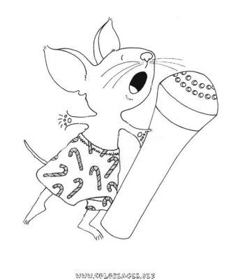 Coloring pages childrens book characters mouse a cookie