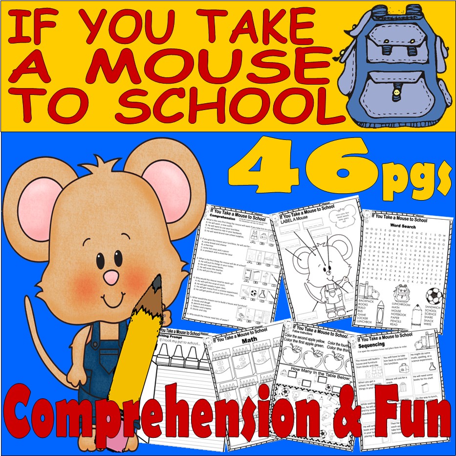 If you take a mouse to school book panion reading prehension made by teachers