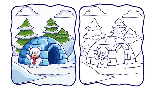 Igloo coloring images