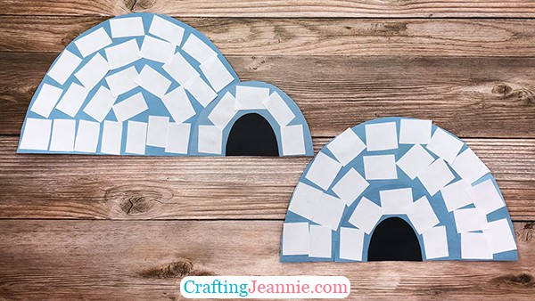 Igloo craft free template