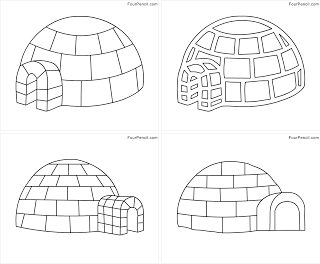 Free printable igloo coloring pages for kids â