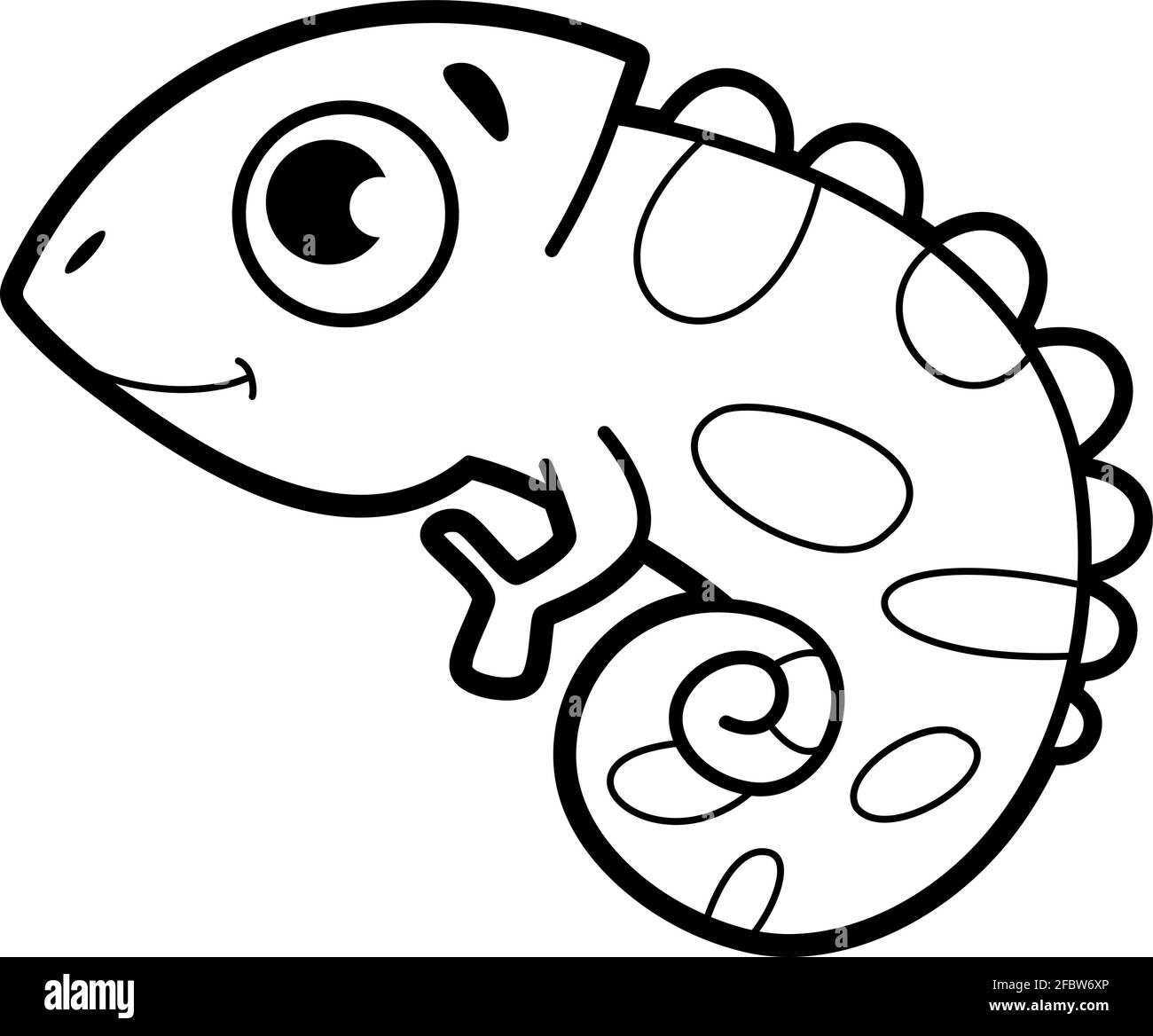Coloring book or page for kids iguana black and white vector illustration stock vector image art