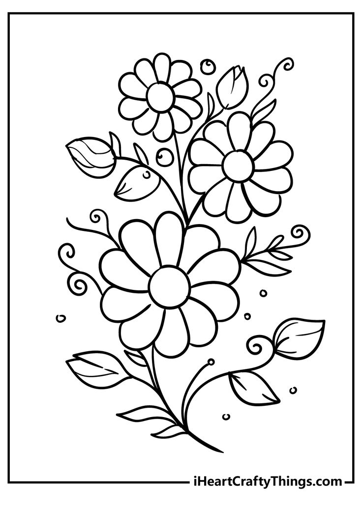 New beautiful flower coloring pages flower coloring pages printable flower coloring pages flower coloring sheets