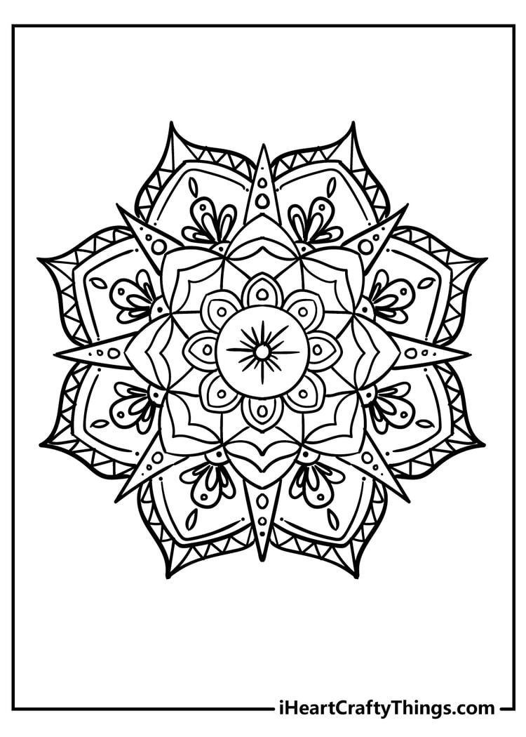 Flower coloring pages free printables
