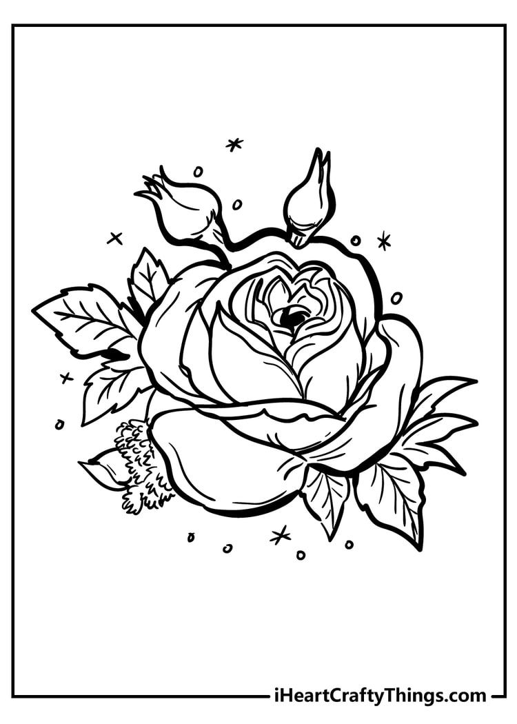 Original rose coloring pages rose coloring pages coloring pages flower coloring pages