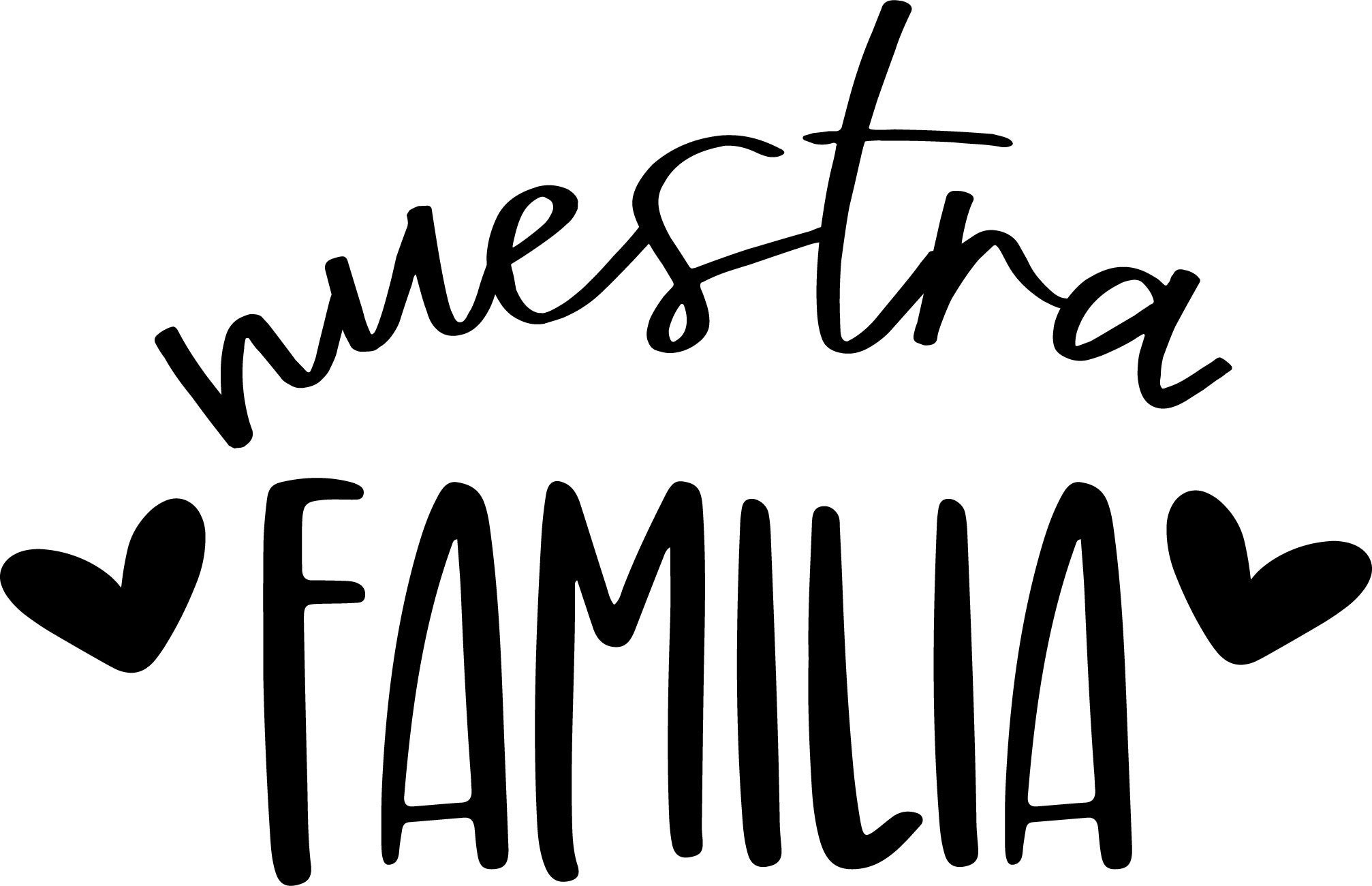 Nuestra familia svg familia svg spanish svg svg en espanol home svg hogar svg svg for cricut