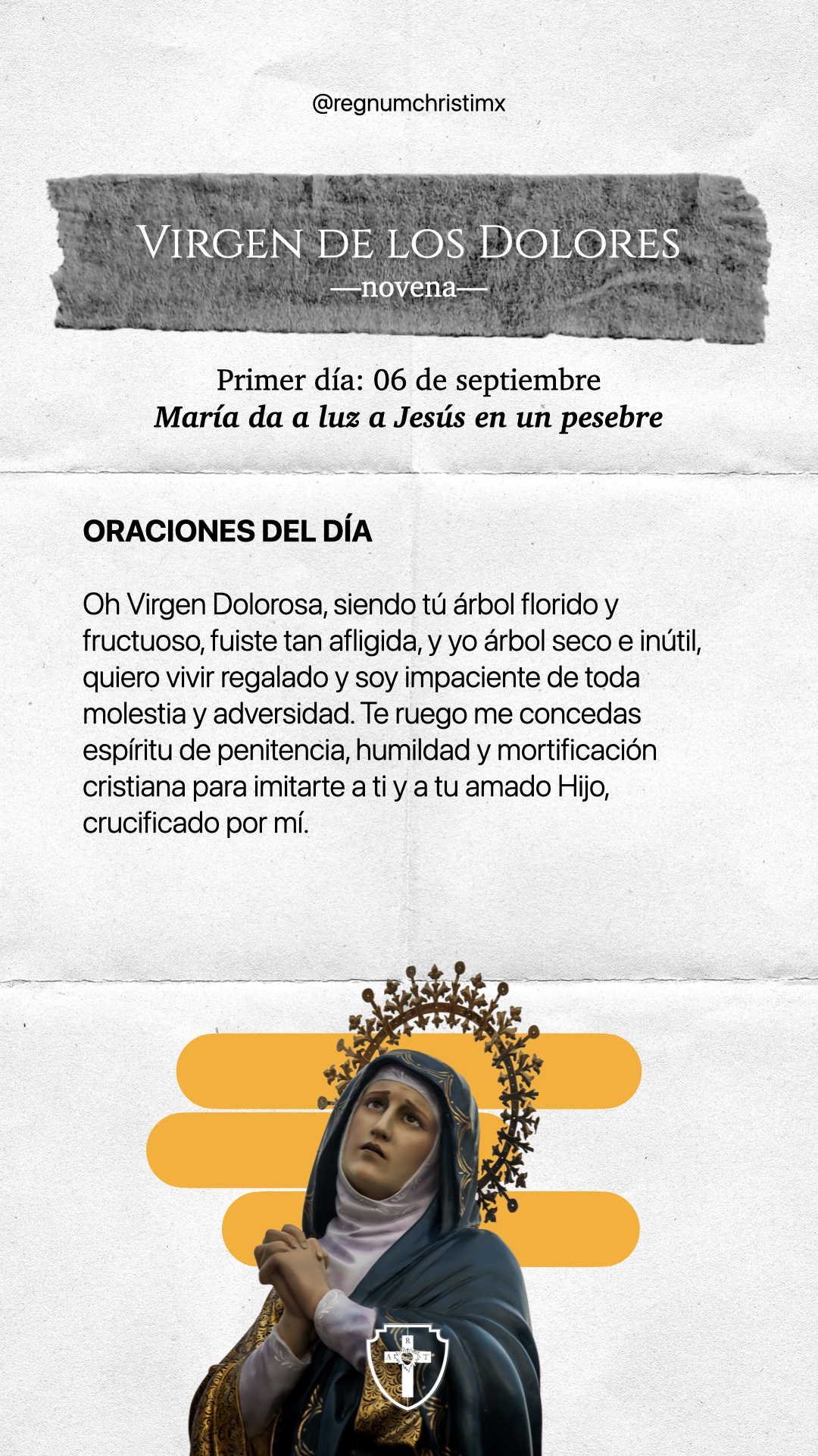 Novena a la virgen de los dolores