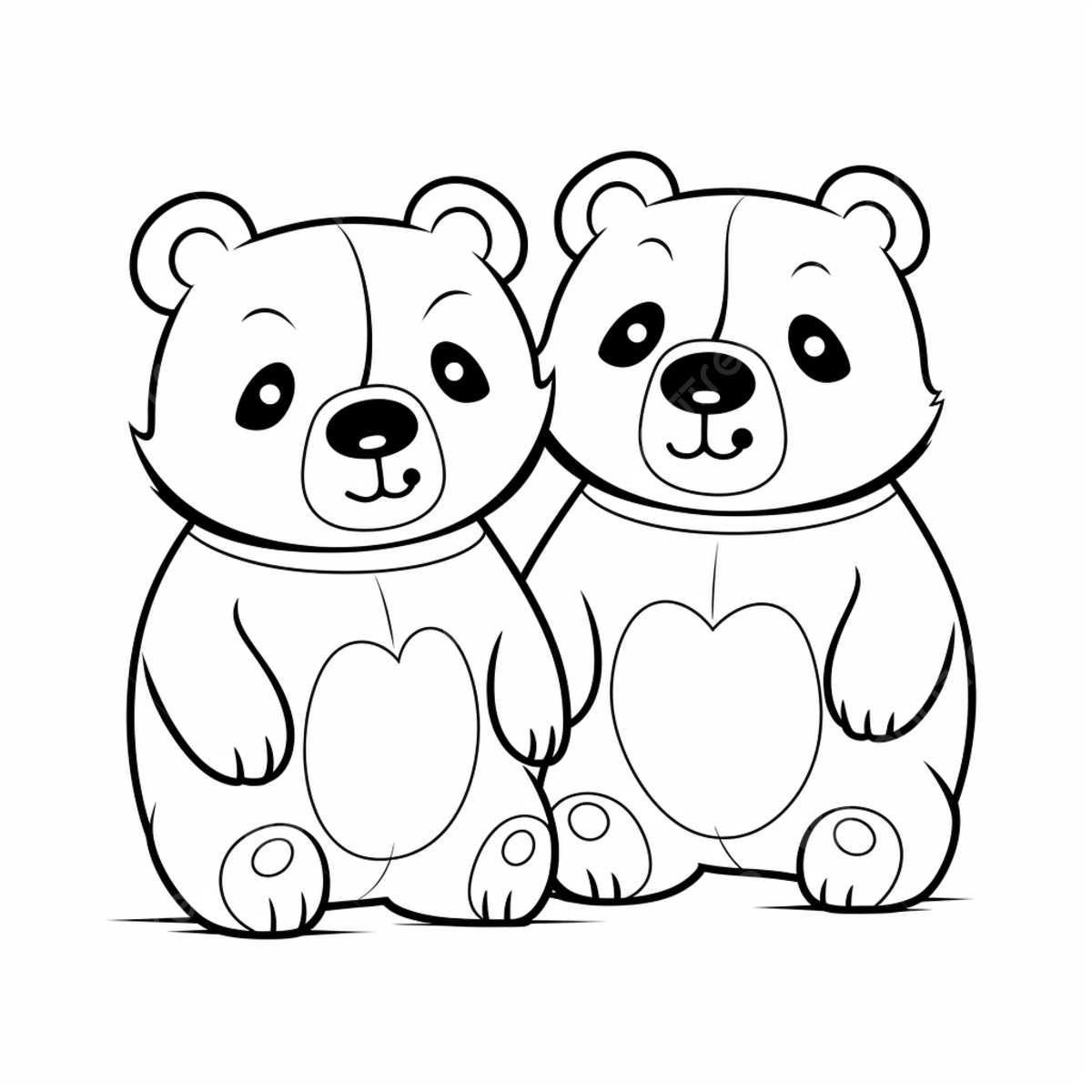 Dibujo de pareja osos para colorear dibujos niãos png dibujos dibujo de oso dibujo del coche dibujo de dibujos animados png imagen para dcarga gratuita