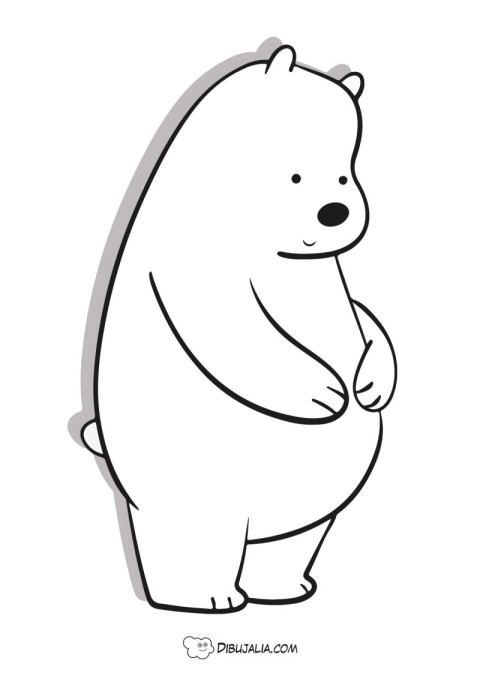 Oso polar muy pensativo