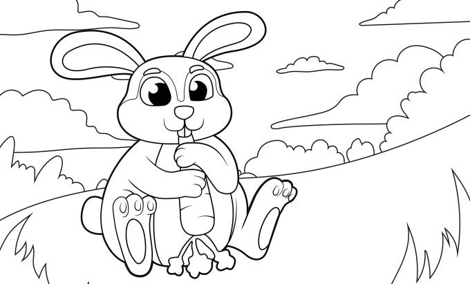 Dibujar pãgina para colorear de dibujos animados para niãos