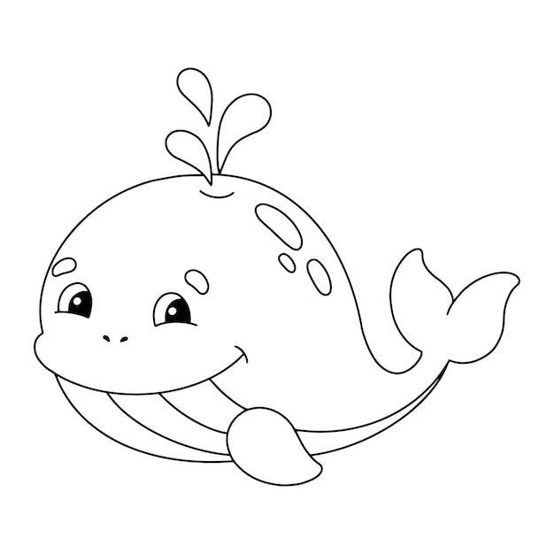 Premium vector coloring page for kids digital stamp cartoon style character