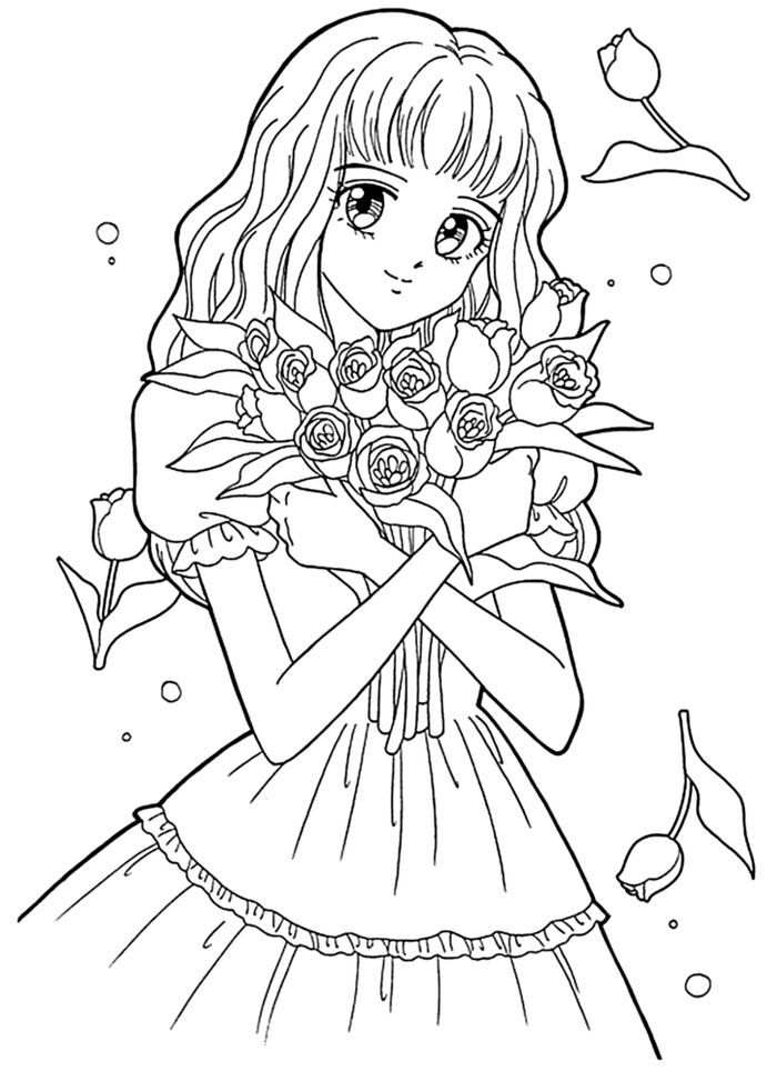 Anime coloring pages pdf