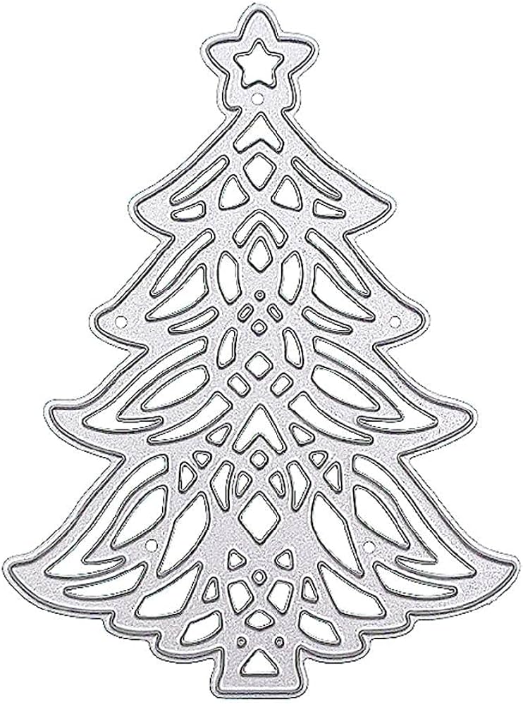 Plantilla de metal para cortar el ãrbol de navidad para manualidades ãlbum de recortes tarjeta de papel molde para repujar decoraciãn de manualidades hogar y cocina
