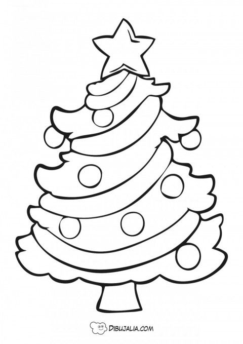 Ãrbol navidad bolas y trellas ãrbol de navidad para colorear ãrbol de navidad colorido color de navidad