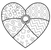 Hearts coloring pages free coloring pages