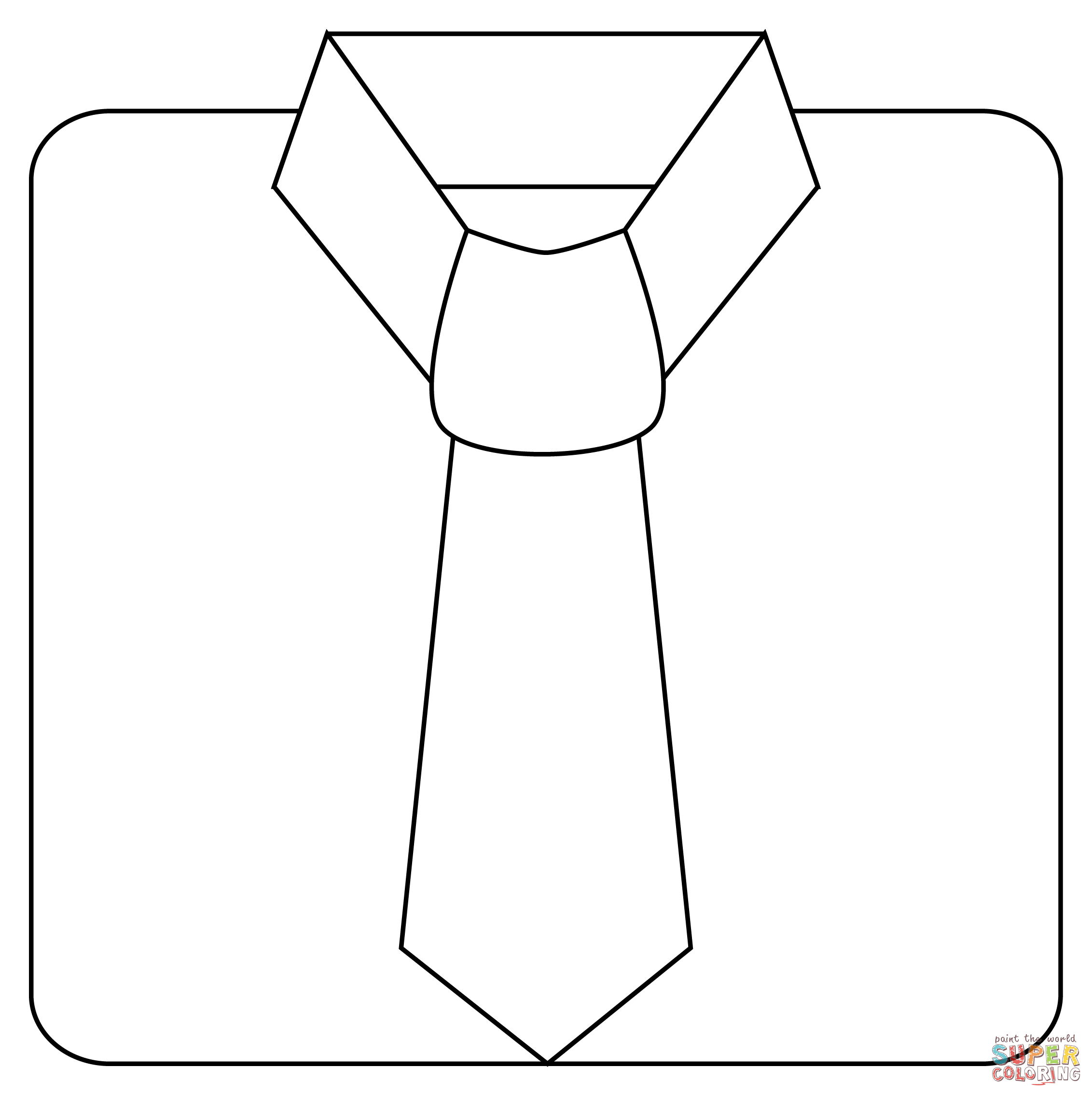 Dibujo de corbata para colorear dibujos para colorear imprimir gratis
